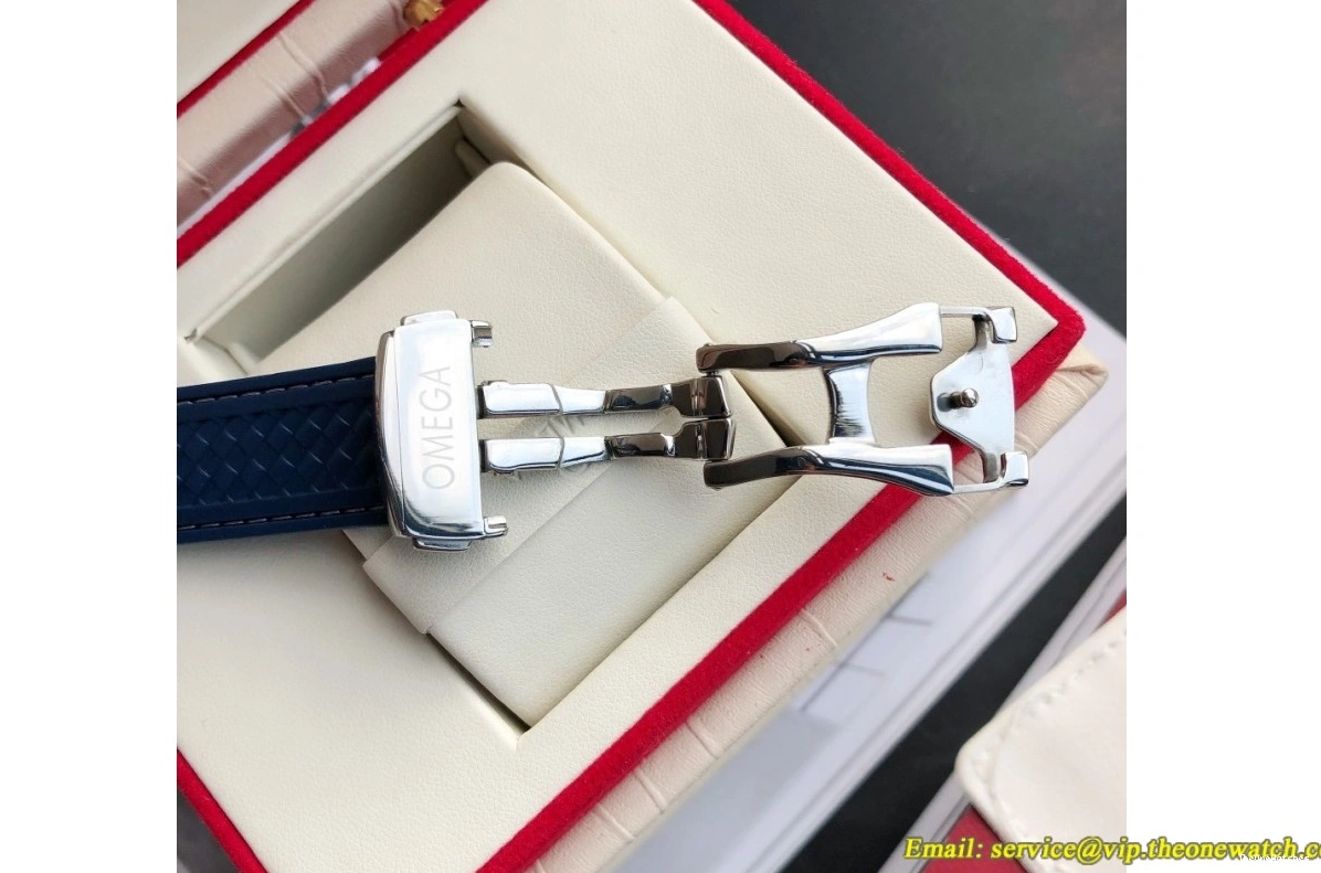 Blue GDF 41mm MY8215+Free SS Terra SS Aqua RU Bracelet Dial 0219